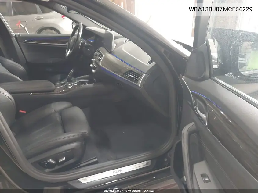 2021 BMW 530I xDrive VIN: WBA13BJ07MCF66229 Lot: 45587437