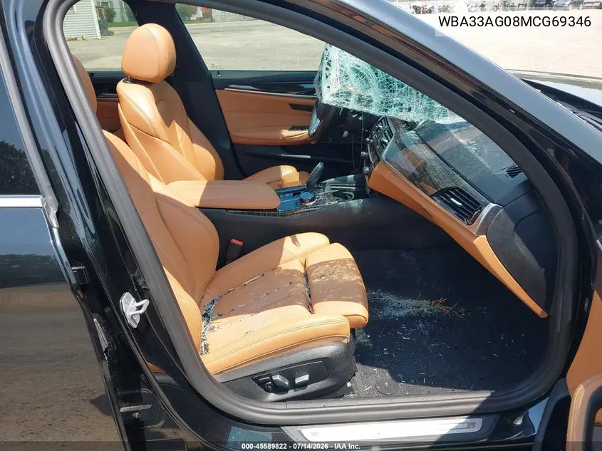 2021 BMW 530E xDrive VIN: WBA33AG08MCG69346 Lot: 45589822