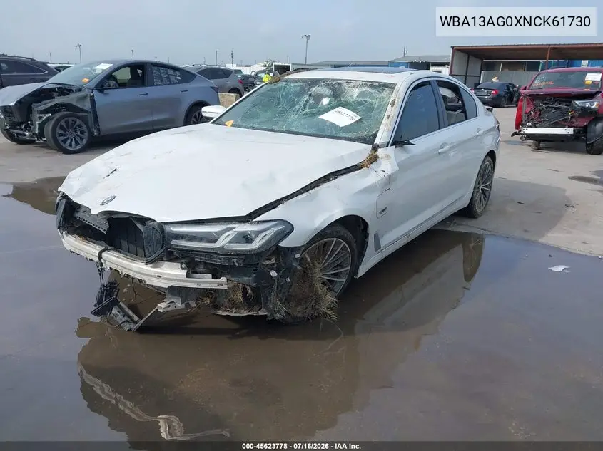 2022 BMW 530E VIN: WBA13AG0XNCK61730 Lot: 45623778