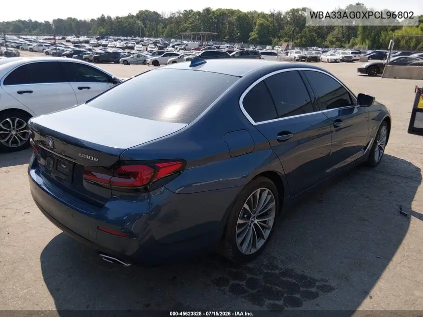 2023 BMW 530E xDrive VIN: WBA33AG0XPCL96802 Lot: 45623828