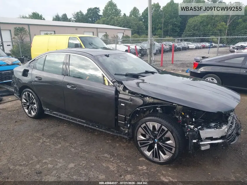 2026 BMW 530I xDrive VIN: WBA53FJ09TCW99255 Lot: 45664327