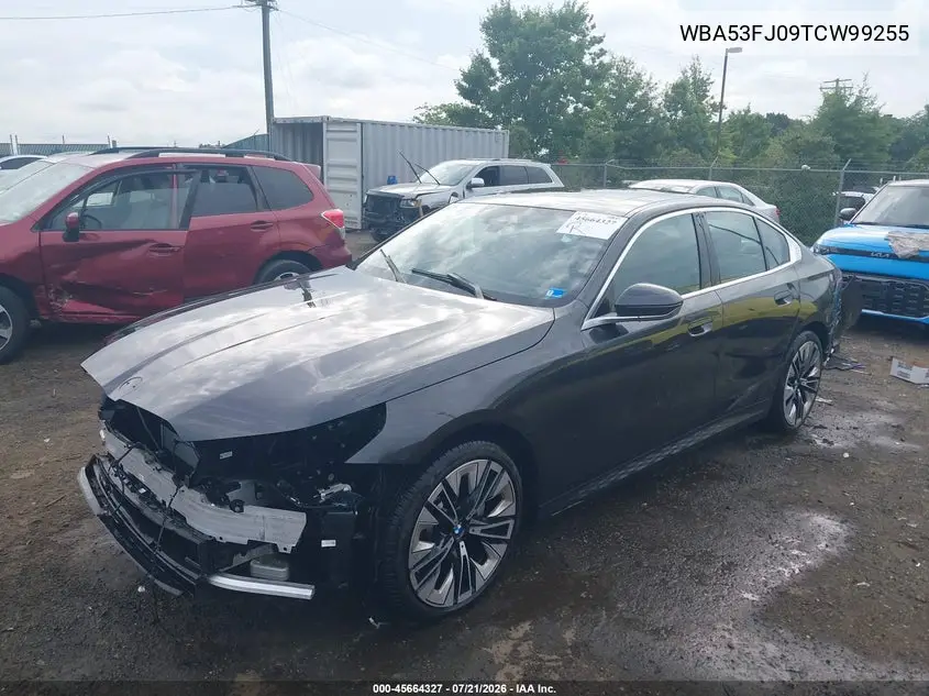 2026 BMW 530I xDrive VIN: WBA53FJ09TCW99255 Lot: 45664327