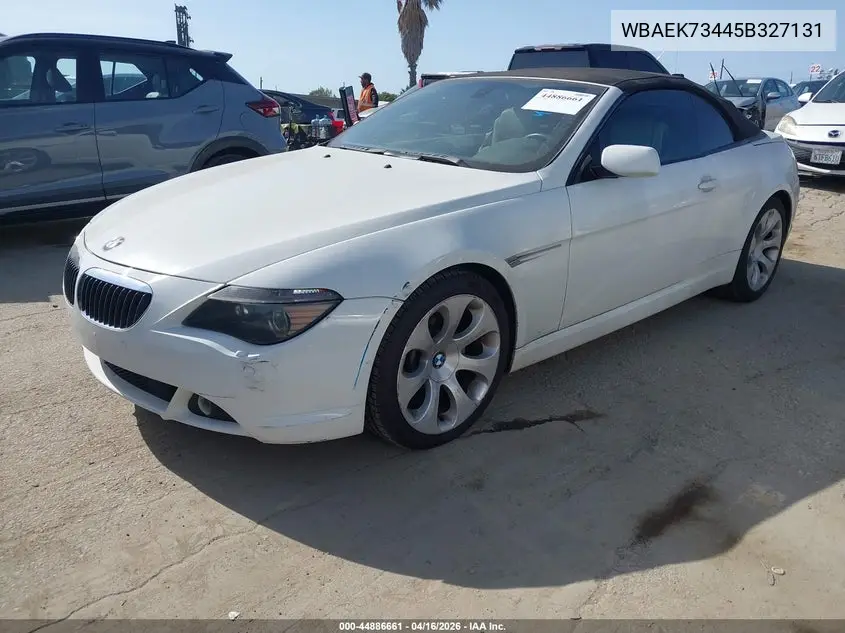 2005 BMW 645Ci VIN: WBAEK73445B327131 Lot: 44886661
