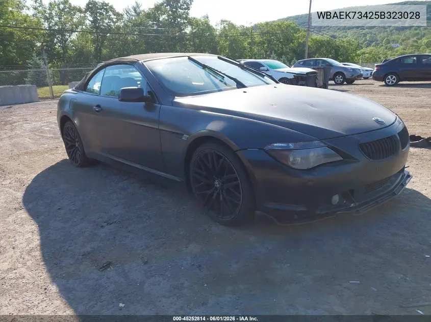 2005 BMW 645Ci VIN: WBAEK73425B323028 Lot: 45252814