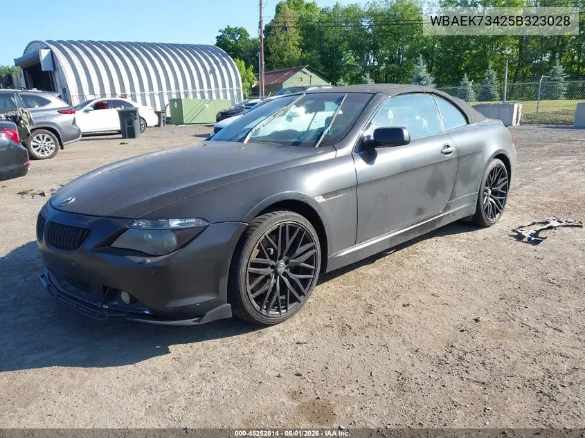 2005 BMW 645Ci VIN: WBAEK73425B323028 Lot: 45252814