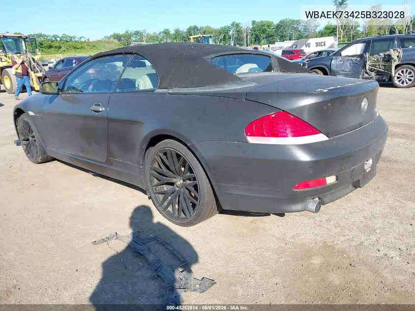 2005 BMW 645Ci VIN: WBAEK73425B323028 Lot: 45252814