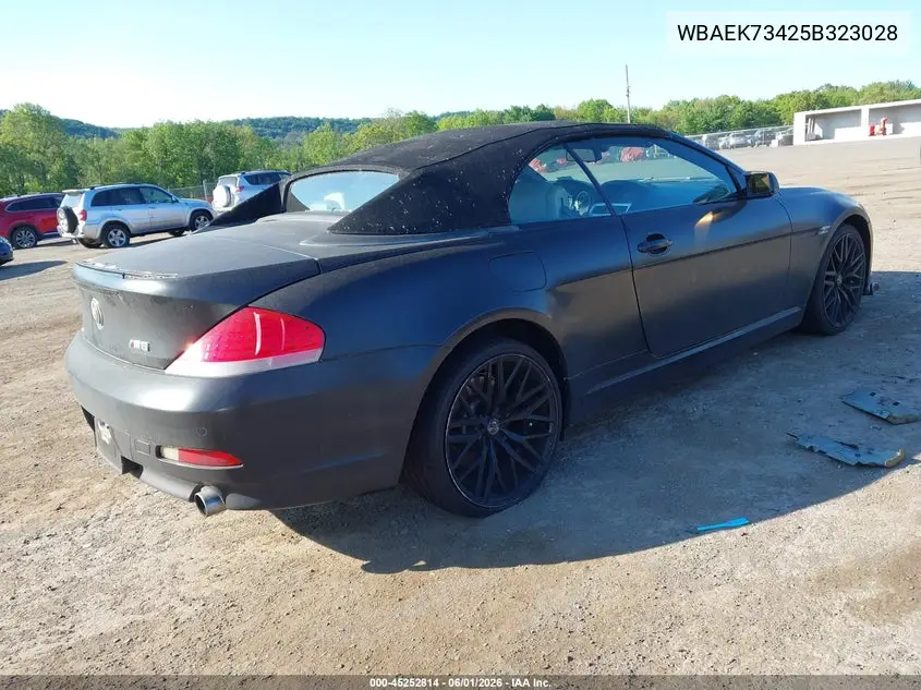 2005 BMW 645Ci VIN: WBAEK73425B323028 Lot: 45252814