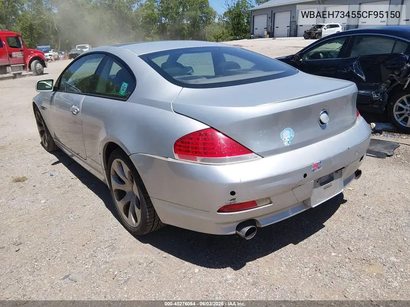 2005 BMW 645Ci VIN: WBAEH73455CF95150 Lot: 45276064