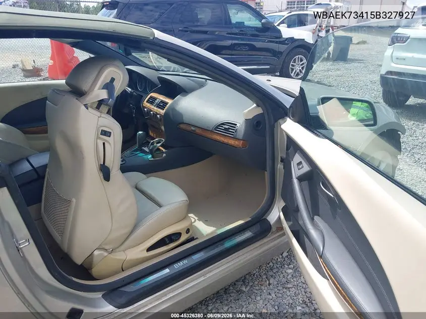 2005 BMW 645Ci VIN: WBAEK73415B327927 Lot: 45326380