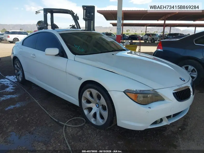 2005 BMW 645Ci VIN: WBAEH73415B869284 Lot: 45379055