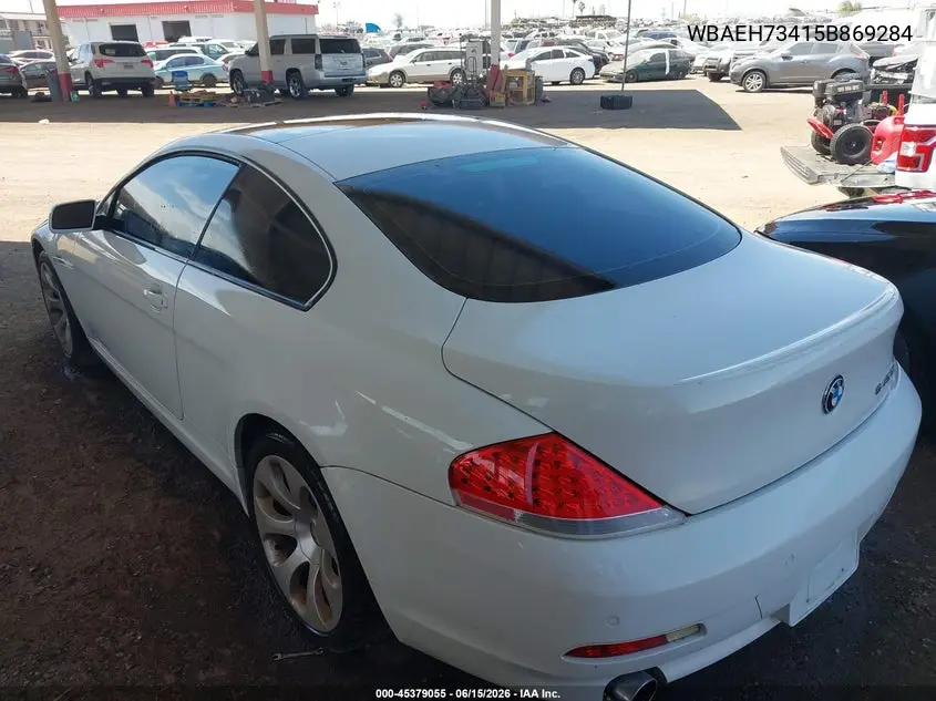 2005 BMW 645Ci VIN: WBAEH73415B869284 Lot: 45379055