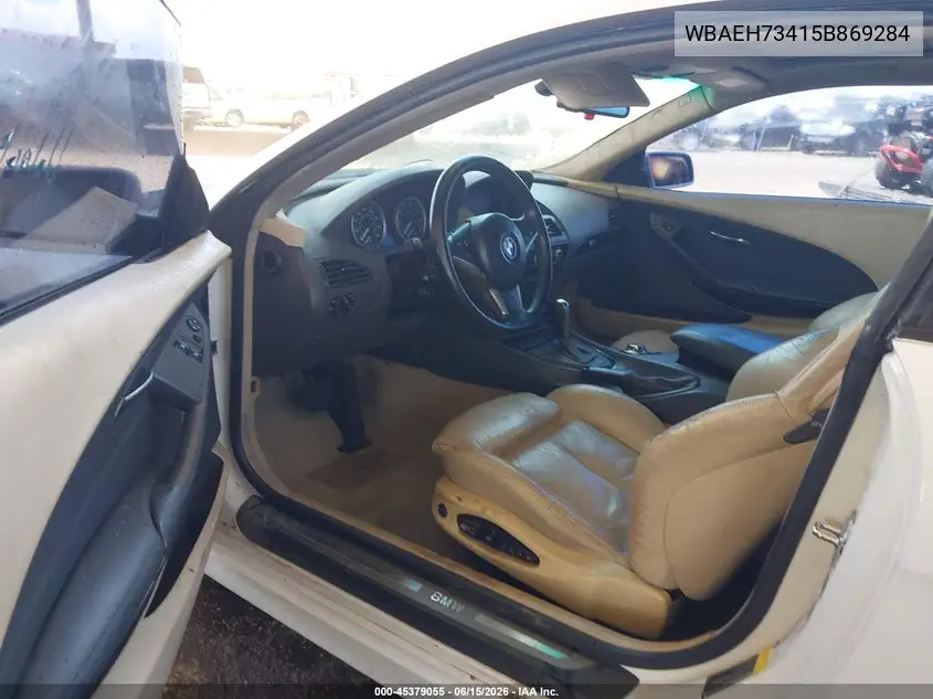 2005 BMW 645Ci VIN: WBAEH73415B869284 Lot: 45379055