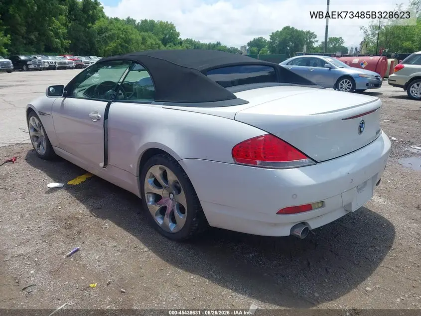 2005 BMW 645Ci VIN: WBAEK73485B328623 Lot: 45438631
