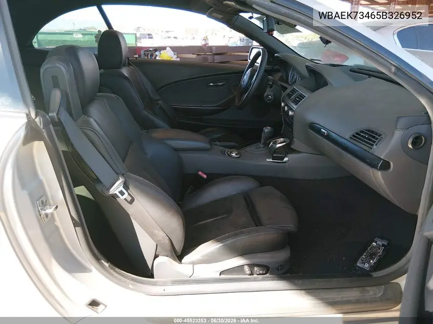 2005 BMW 645Ci VIN: WBAEK73465B326952 Lot: 45523353