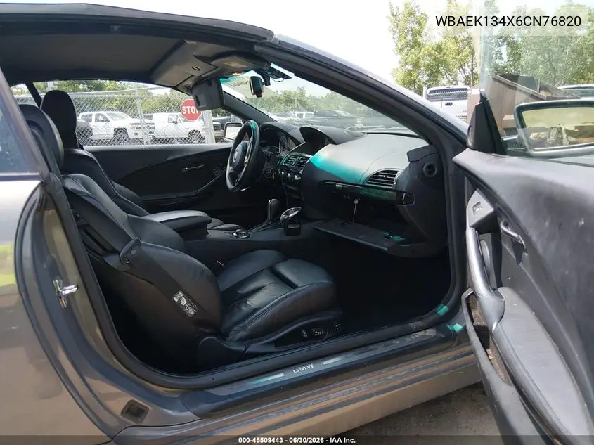 2006 BMW 650I VIN: WBAEK134X6CN76820 Lot: 45509443
