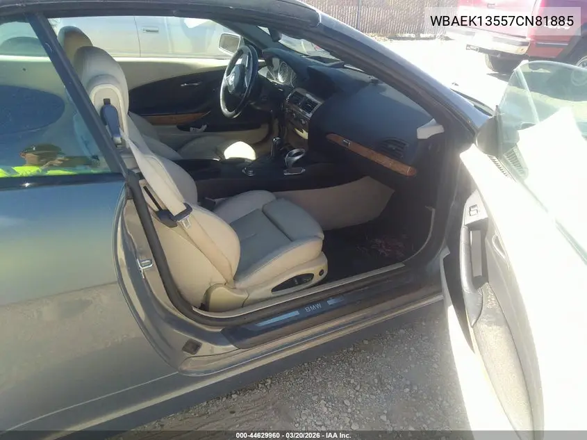 2007 BMW 650I VIN: WBAEK13557CN81885 Lot: 44629960