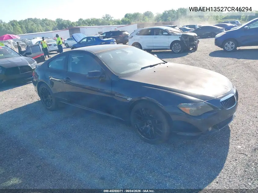 2007 BMW 650I VIN: WBAEH13527CR46294 Lot: 45288371