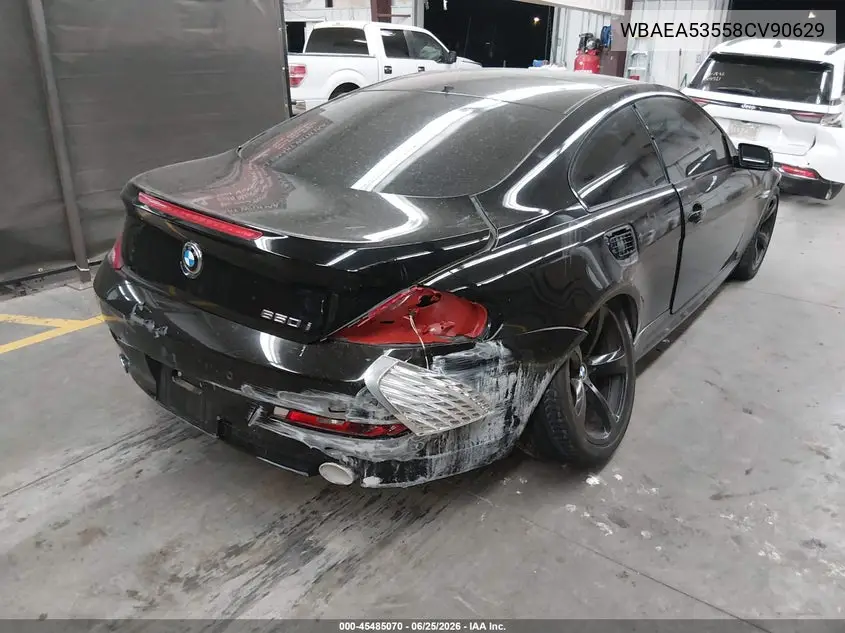 2008 BMW 650I VIN: WBAEA53558CV90629 Lot: 45485070