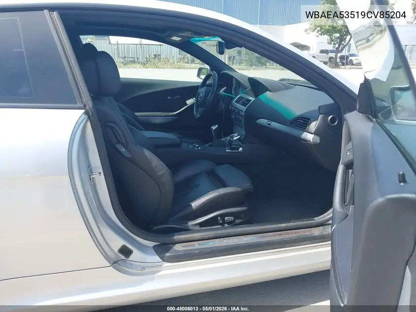 2009 BMW 650I VIN: WBAEA53519CV85204 Lot: 45006013
