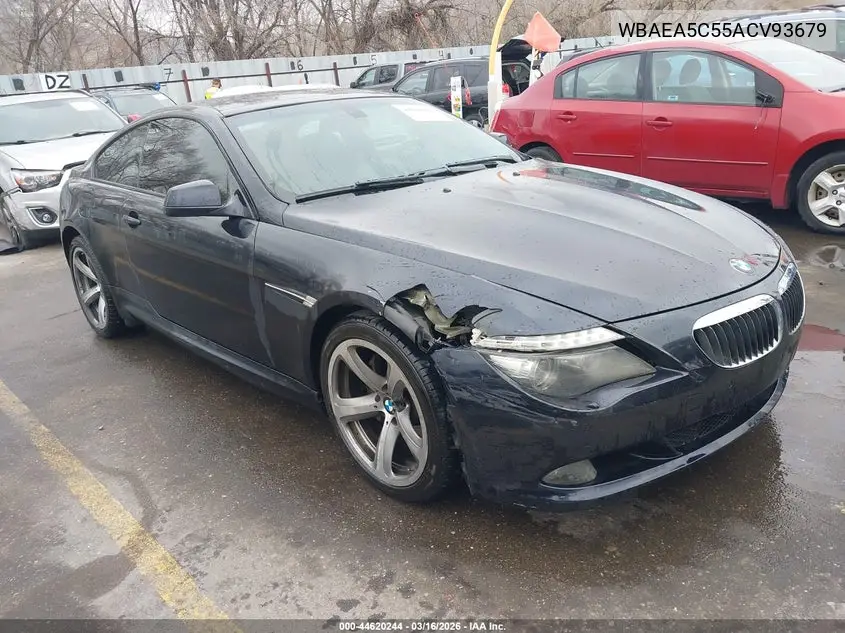2010 BMW 650I VIN: WBAEA5C55ACV93679 Lot: 44620244