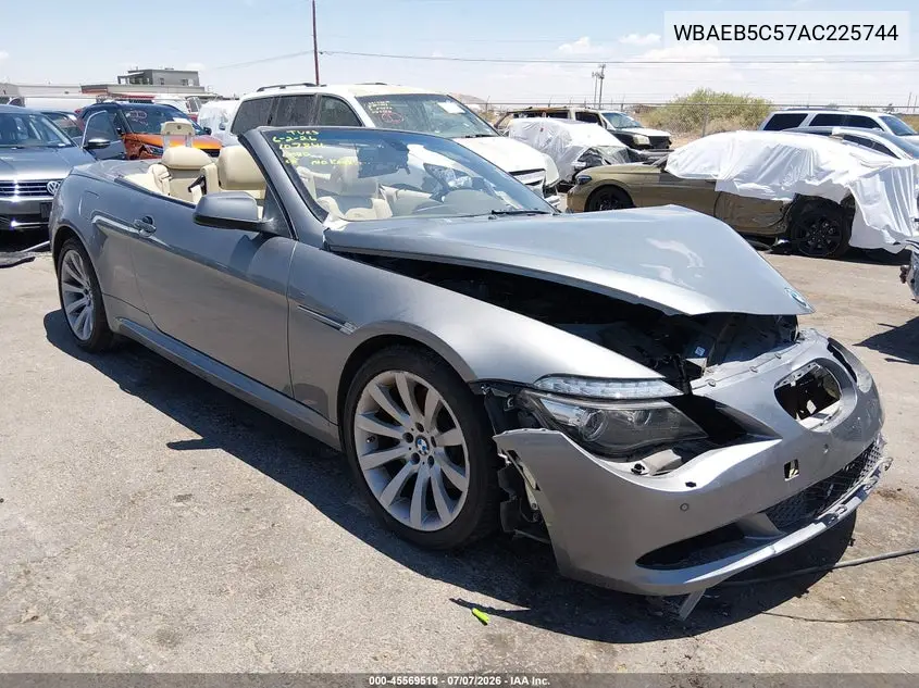 2010 BMW 650I VIN: WBAEB5C57AC225744 Lot: 45569518
