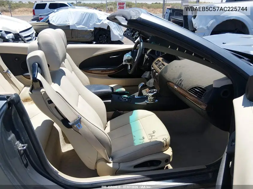 2010 BMW 650I VIN: WBAEB5C57AC225744 Lot: 45569518