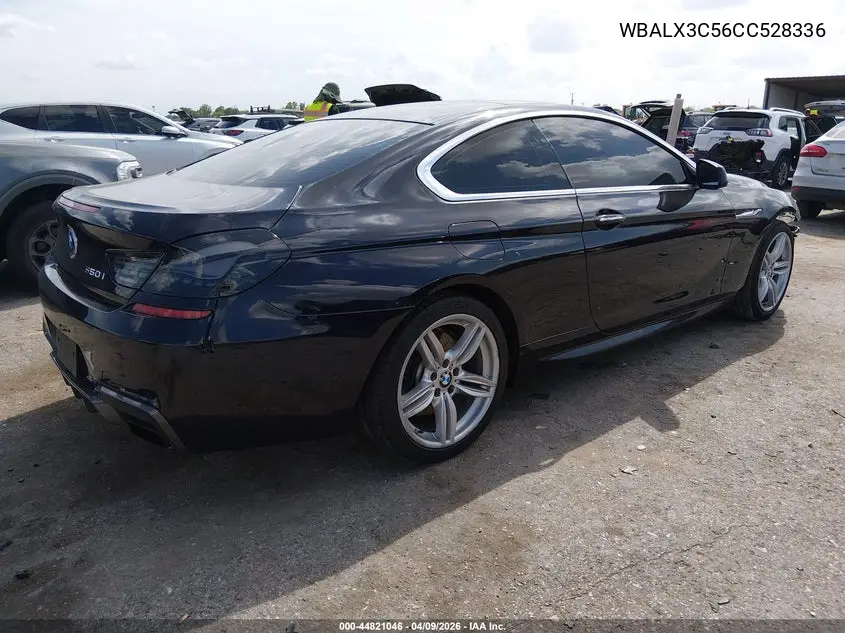 2012 BMW 650I VIN: WBALX3C56CC528336 Lot: 44821046