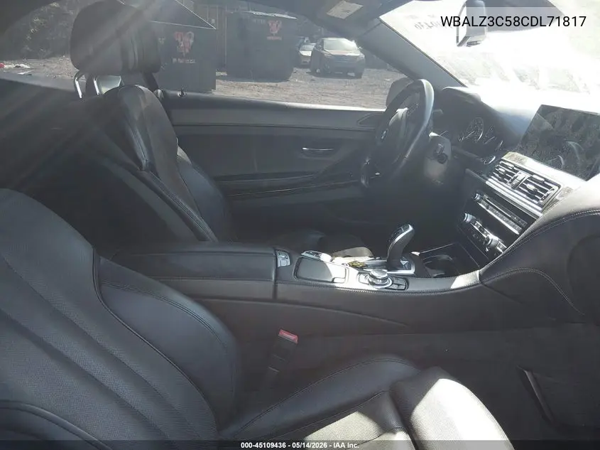 2012 BMW 650I VIN: WBALZ3C58CDL71817 Lot: 45109436