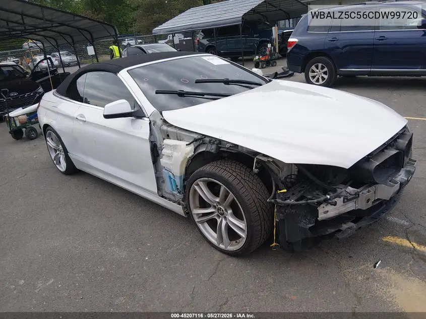 2012 BMW 650I xDrive VIN: WBALZ5C56CDW99720 Lot: 45207116