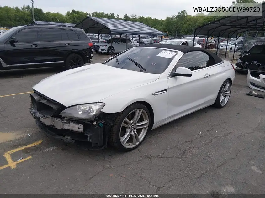 2012 BMW 650I xDrive VIN: WBALZ5C56CDW99720 Lot: 45207116