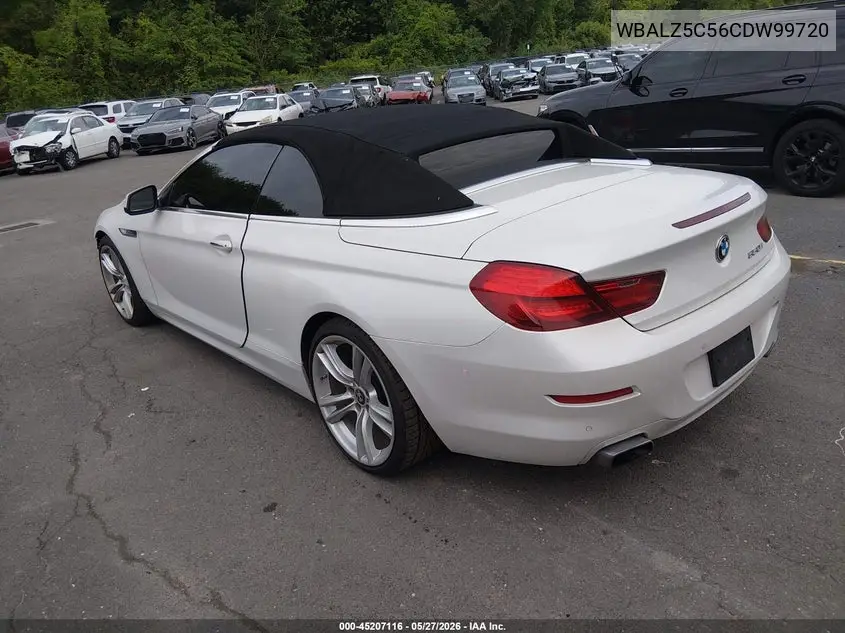 2012 BMW 650I xDrive VIN: WBALZ5C56CDW99720 Lot: 45207116