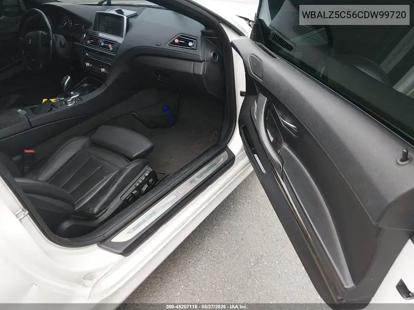 2012 BMW 650I xDrive VIN: WBALZ5C56CDW99720 Lot: 45207116