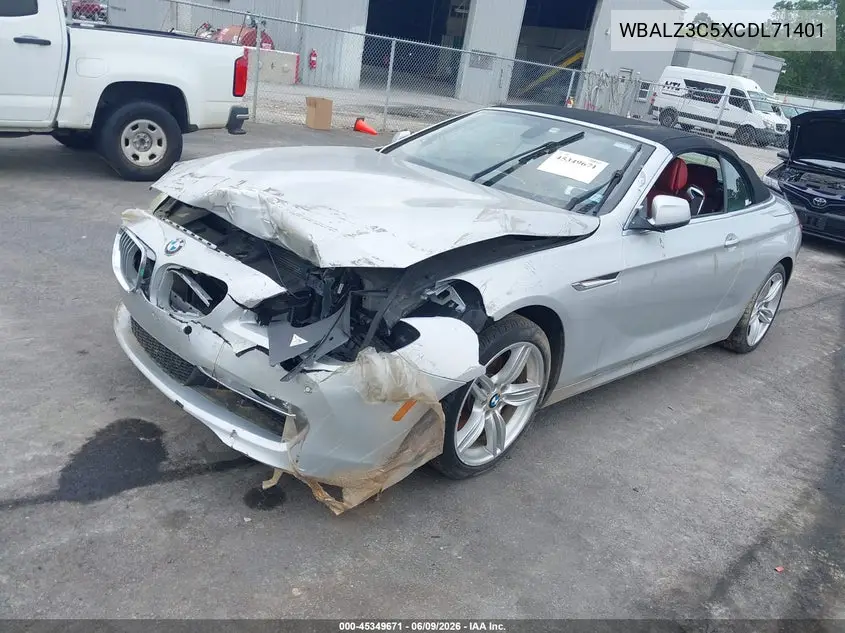 2012 BMW 650I VIN: WBALZ3C5XCDL71401 Lot: 45349671