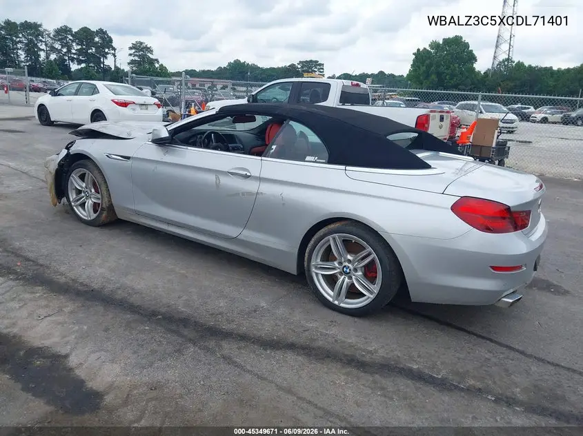 2012 BMW 650I VIN: WBALZ3C5XCDL71401 Lot: 45349671