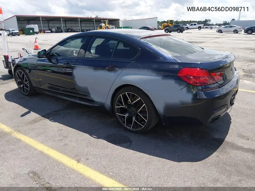 2013 BMW 650I Gran Coupe xDrive VIN: WBA6B4C56DD098711 Lot: 45421968