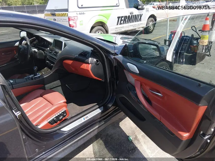 2013 BMW 650I Gran Coupe xDrive VIN: WBA6B4C56DD098711 Lot: 45421968