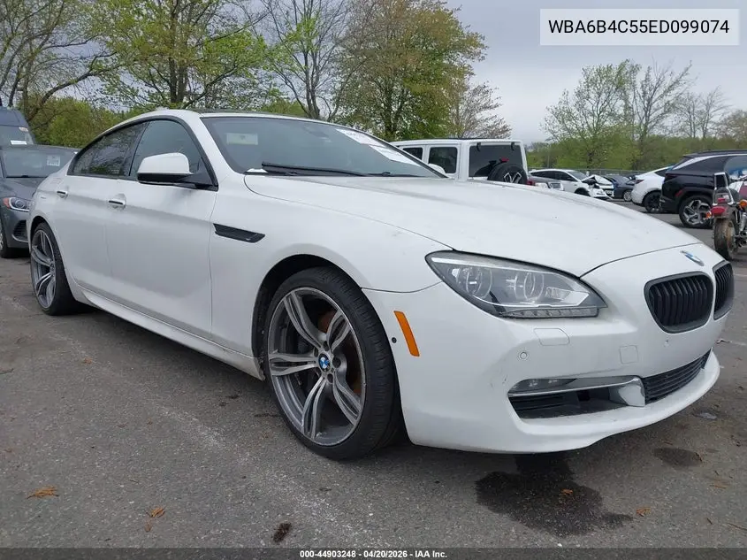 2014 BMW 650I Gran Coupe xDrive VIN: WBA6B4C55ED099074 Lot: 44903248