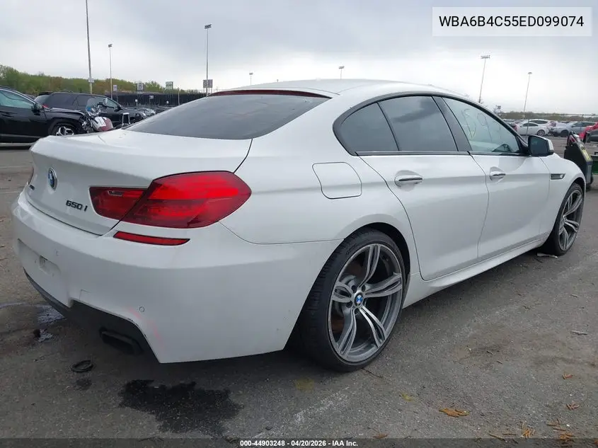 2014 BMW 650I Gran Coupe xDrive VIN: WBA6B4C55ED099074 Lot: 44903248