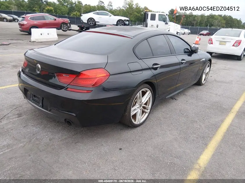 2014 BMW 640I Gran Coupe VIN: WBA6A0C54EDZ04512 Lot: 45409178