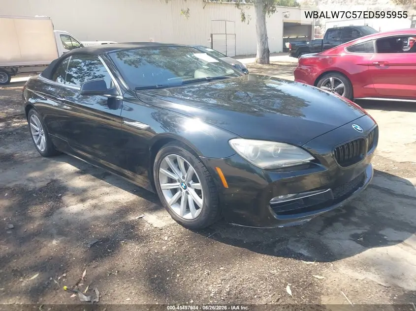 2014 BMW 640I VIN: WBALW7C57ED595955 Lot: 45497634