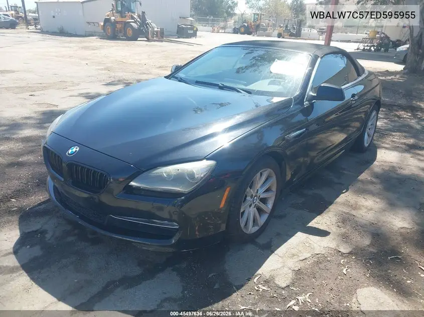 2014 BMW 640I VIN: WBALW7C57ED595955 Lot: 45497634