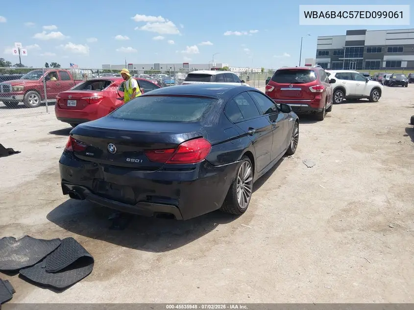 2014 BMW 650I Gran Coupe xDrive VIN: WBA6B4C57ED099061 Lot: 45535948
