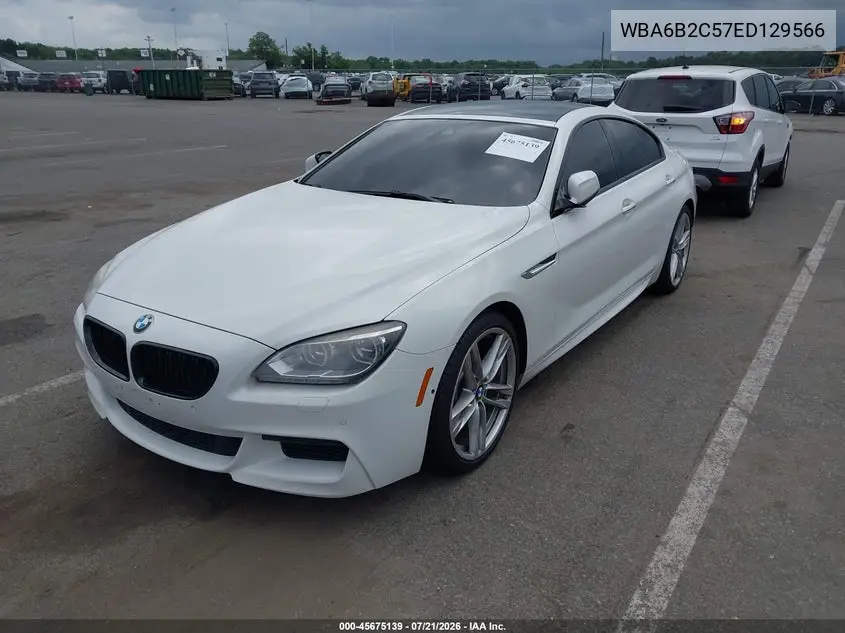 2014 BMW 650I Gran Coupe VIN: WBA6B2C57ED129566 Lot: 45675139