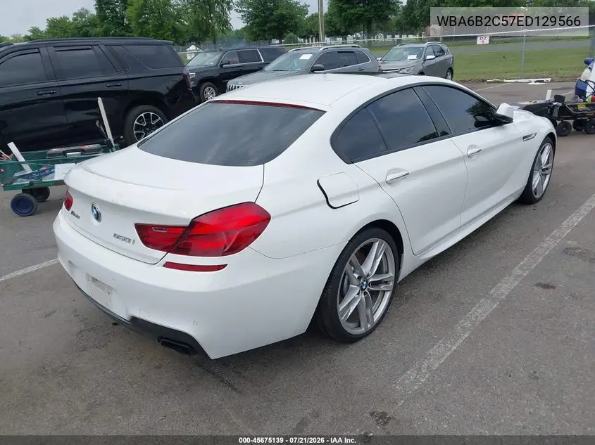 2014 BMW 650I Gran Coupe VIN: WBA6B2C57ED129566 Lot: 45675139