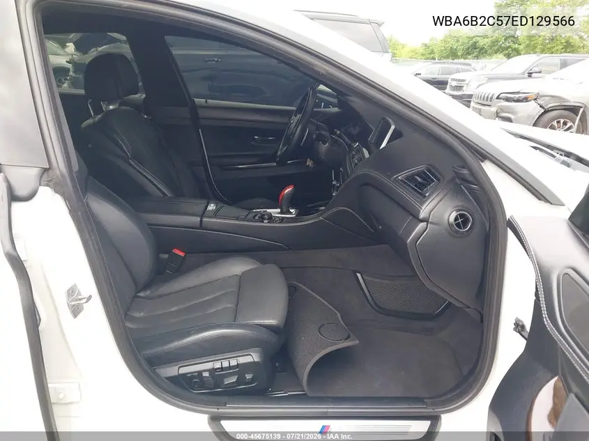 2014 BMW 650I Gran Coupe VIN: WBA6B2C57ED129566 Lot: 45675139