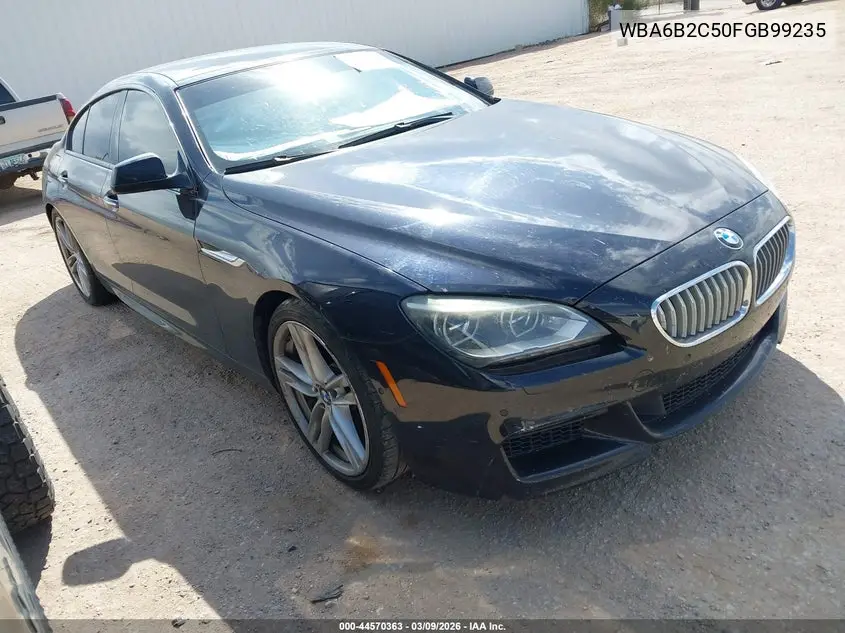 2015 BMW 650I Gran Coupe VIN: WBA6B2C50FGB99235 Lot: 44570363