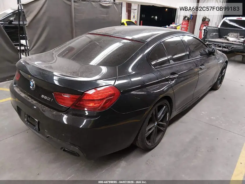 2015 BMW 650I Gran Coupe VIN: WBA6B2C57FGB99183 Lot: 44799895