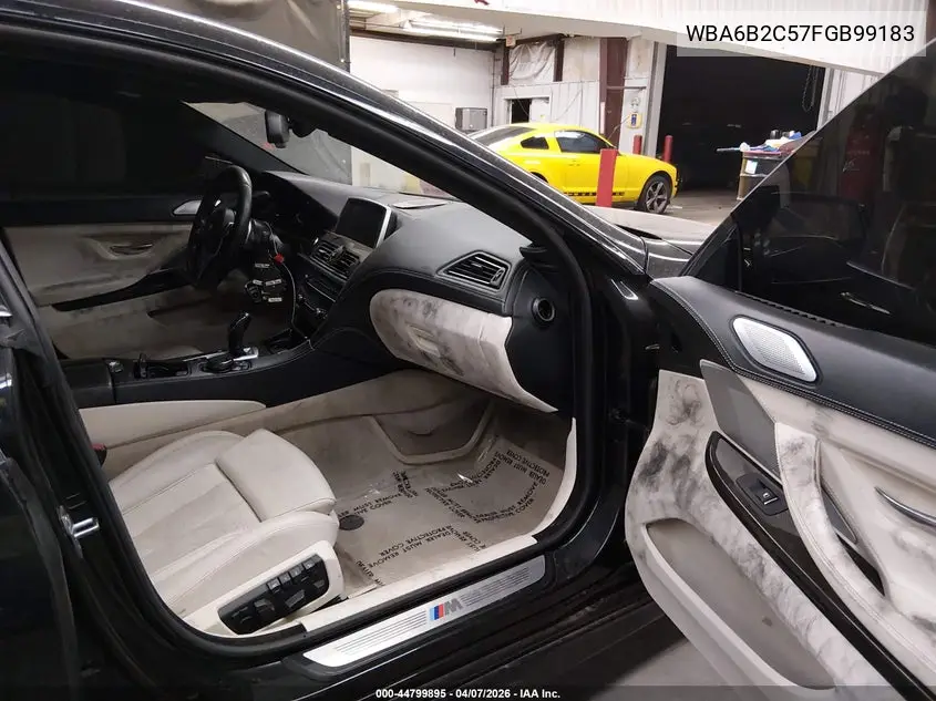 2015 BMW 650I Gran Coupe VIN: WBA6B2C57FGB99183 Lot: 44799895