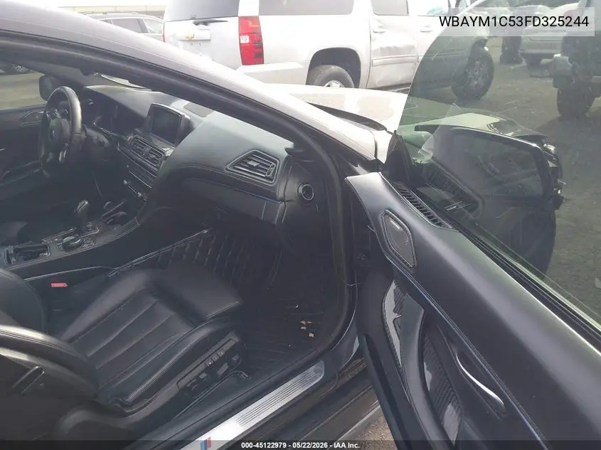2015 BMW 650I xDrive VIN: WBAYM1C53FD325244 Lot: 45122979