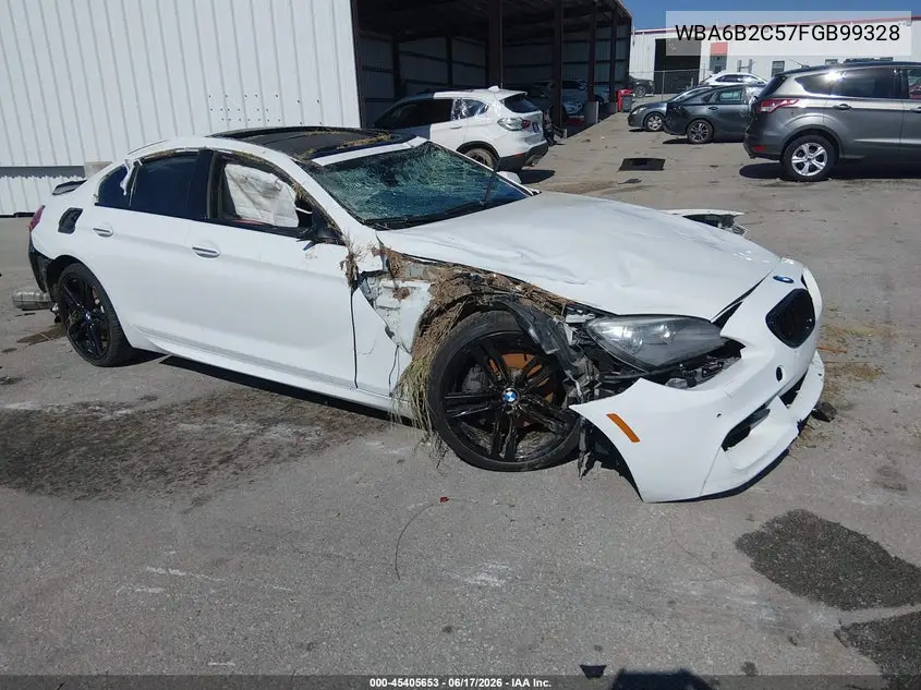 2015 BMW 650I Gran Coupe VIN: WBA6B2C57FGB99328 Lot: 45405653
